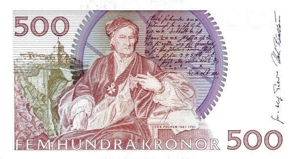 500 крон Швеции 1989-2000 года. Р-59 500 крон Швеции 1989-2000 года. Р-59