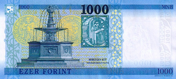 1000 форинтов Венгрии 2017-2025 года. Р-203 1000 форинтов Венгрии 2017-2025 года. Р-203