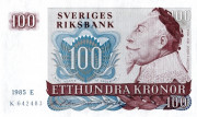 100 крон Швеции 1965-1985 года. Р-54 100 крон Швеции 1965-1985 года. Р-54