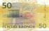 50 крон Швеции 1996-2003 года. Р-62 50 крон Швеции 1996-2003 года. Р-62