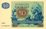50 крон Швеции 1965-1990 года. Р-53 50 крон Швеции 1965-1990 года. Р-53