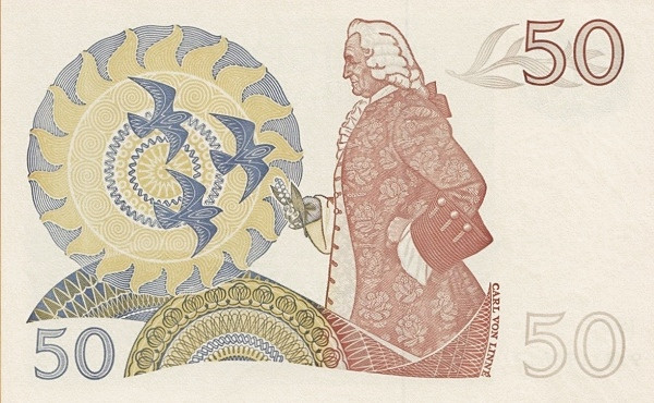50 крон Швеции 1965-1990 года. Р-53 50 крон Швеции 1965-1990 года. Р-53