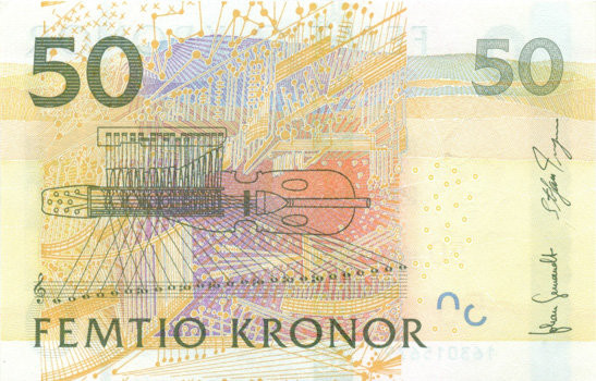50 крон Швеции 2004-2011 года. Р-64 50 крон Швеции 2004-2011 года. Р-64