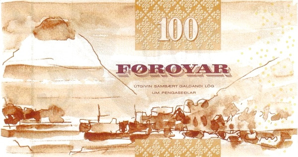 100 крон Фарерских островов 2002 года. Р-25 100 крон Фарерских островов 2002 года. Р-25