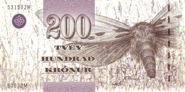 200 крон Фарерских островов 2003 года. Р-26 200 крон Фарерских островов 2003 года. Р-26