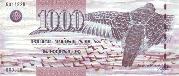 1000 крон Фарерских островов 2005 года. Р-28 1000 крон Фарерских островов 2005 года. Р-28
