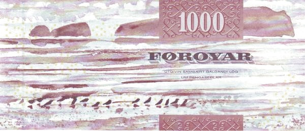 1000 крон Фарерских островов 2005 года. Р-28 1000 крон Фарерских островов 2005 года. Р-28