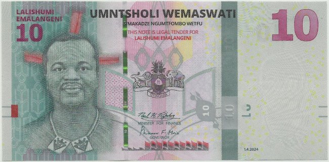 10 эмалангени Эсватини 2024 года. P-WA44