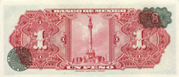 1 песо Мексики 25.01.1961 года p56b