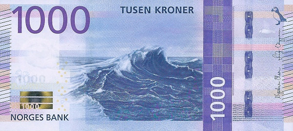 1000 крон Норвегии 2019 года. Р-57 1000 крон Норвегии 2019 года. Р-57