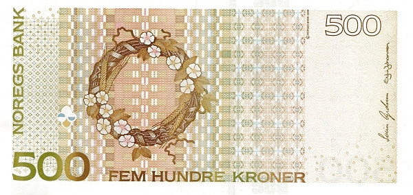 500 крон Норвегии 1999-2015 года. Р-51 500 крон Норвегии 1999-2015 года. Р-51