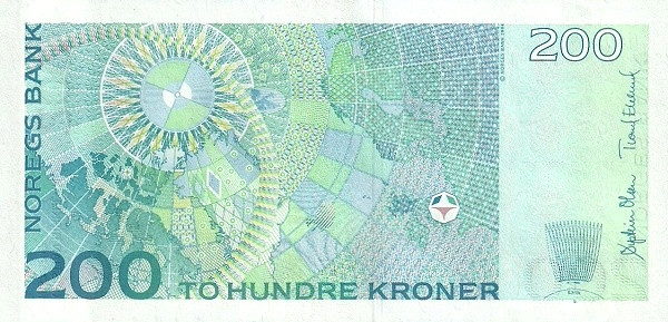 200 крон Норвегии 2002-2014 года. Р-50 200 крон Норвегии 2002-2014 года. Р-50