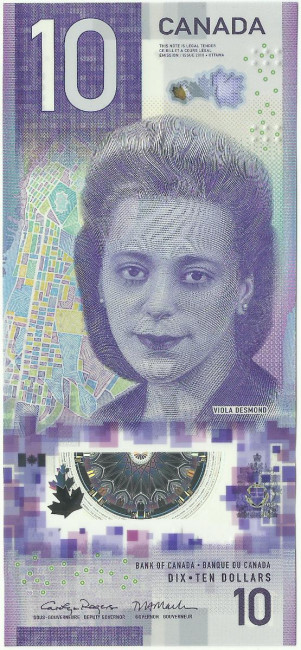 10 долларов Канады 2018 года. P-W113