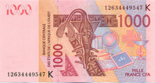 1000 франков Сенегала 2003 года р715Кa