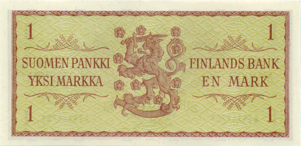 1 марка Финляндии 1963 года р98a(38)