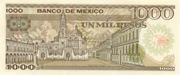 1000 песо Мексики 1985 года р85(6)