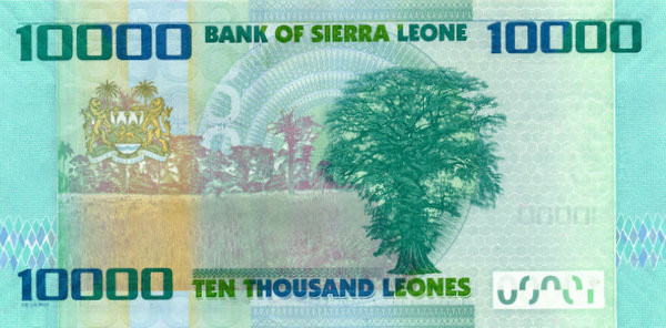 10000 леоне Сьерра-Леоне 2010-2021 года. Р-33