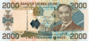 2000 леоне Сьерра-Леоне 2002-2006 года. Р-26 2000 леоне Сьерра-Леоне 2002-2006 года. Р-26