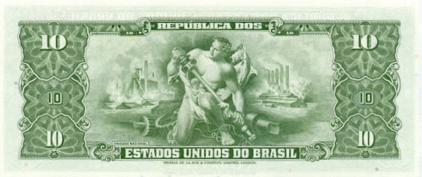 1 сентаво Бразилии 1966-1967 годов. P-183 1 сентаво Бразилии 1966-1967 годов. P-183