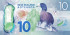 10 долларов Новой Зеландии 2015 года. Р-192