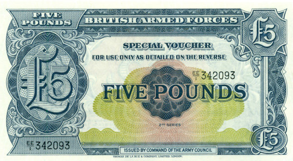 5 фунтов Великобритании 1948 года. P-M23