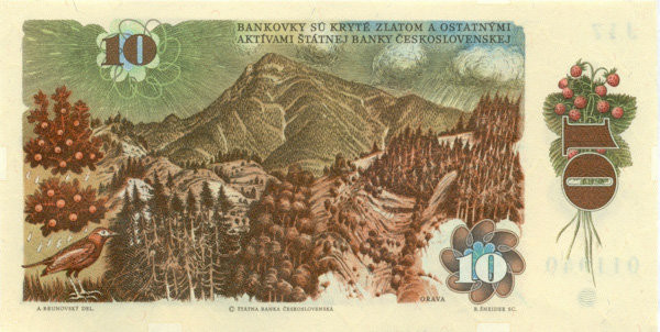 10 крон Чехословакии 1986 года р94