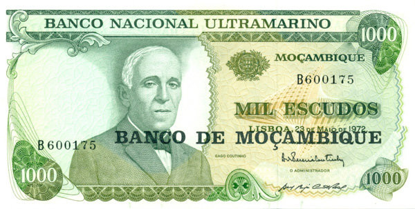 1000 эскудо Мозамбика 23.05.1972(1976) года р119
