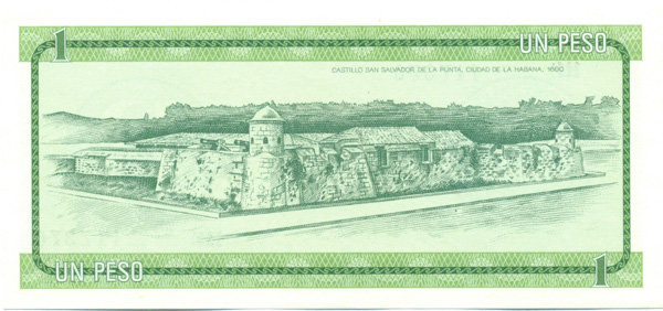 1 песо Кубы 1985 года. P-FX6