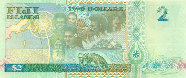 2 доллара Фиджи 2000 года р102a