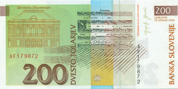 200 толаров Словении 2004 года p15d