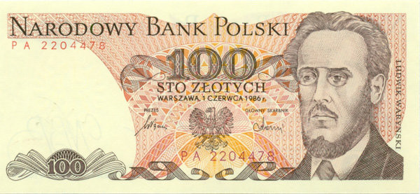 100 злотых Польши 1975-1988 года. Р-143