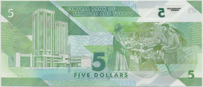 5 долларов Тринидада и Тобаго 2020 года. P-W61