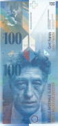 100 франков Швейцарии 1996-2014 года. Р-72 100 франков Швейцарии 1996-2014 года. Р-72