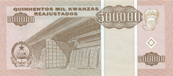 500000 кванз Анголы 1995 года. P-140