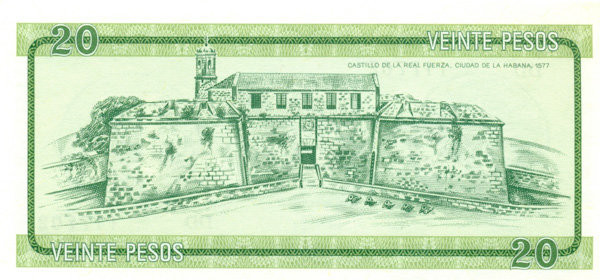 20 песо Кубы 1985 года. P-FX9
