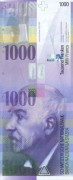 1000 франков Швейцарии 1996-2012 года. Р-74 1000 франков Швейцарии 1996-2012 года. Р-74