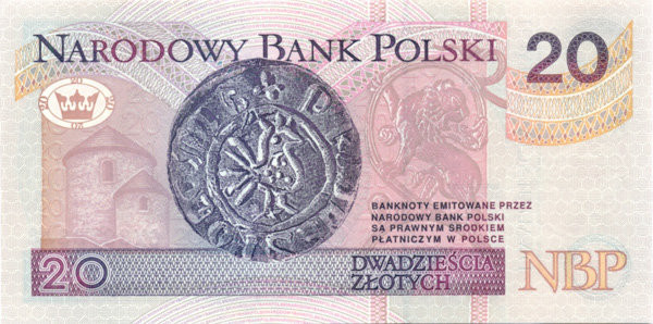 20 злотых Польши 25.03.1994 года р174
