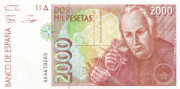 2000 песет Испании 1996 года. P-164 2000 песет Испании 1996 года. P-164