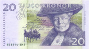 20 крон Швеции 1997-2008 года. Р-63 20 крон Швеции 1997-2008 года. Р-63