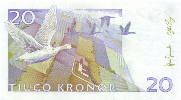 20 крон Швеции 1997-2008 года. Р-63