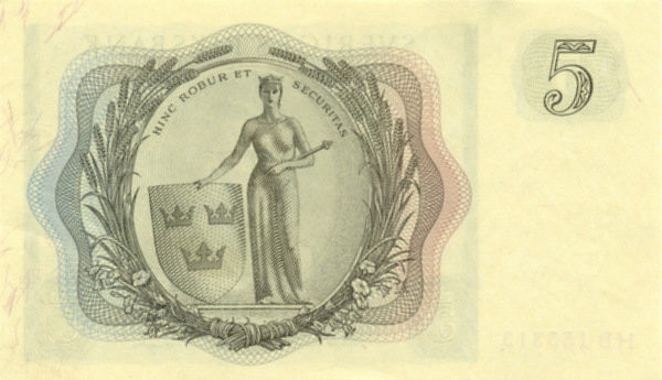 5 крон Швеции 1955-1961 года. Р-42 5 крон Швеции 1955-1961 года. Р-42