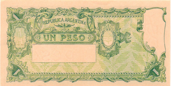 1 песо Аргентины 1947-1951 годов. P-257 1 песо Аргентины 1947-1951 годов. P-257
